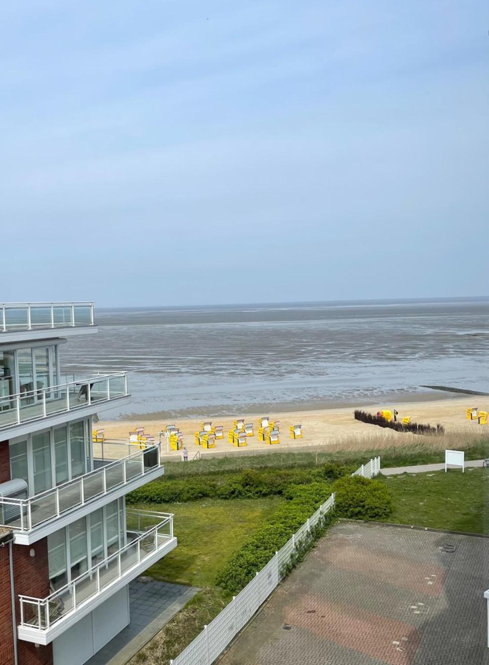 Traumhafte Ferienwohnung - Direkter Meerblick - 50M Zum Strand In Cuxhaven Duhnen In 1A Lage Im Haus Seehuette Ngoại thất bức ảnh