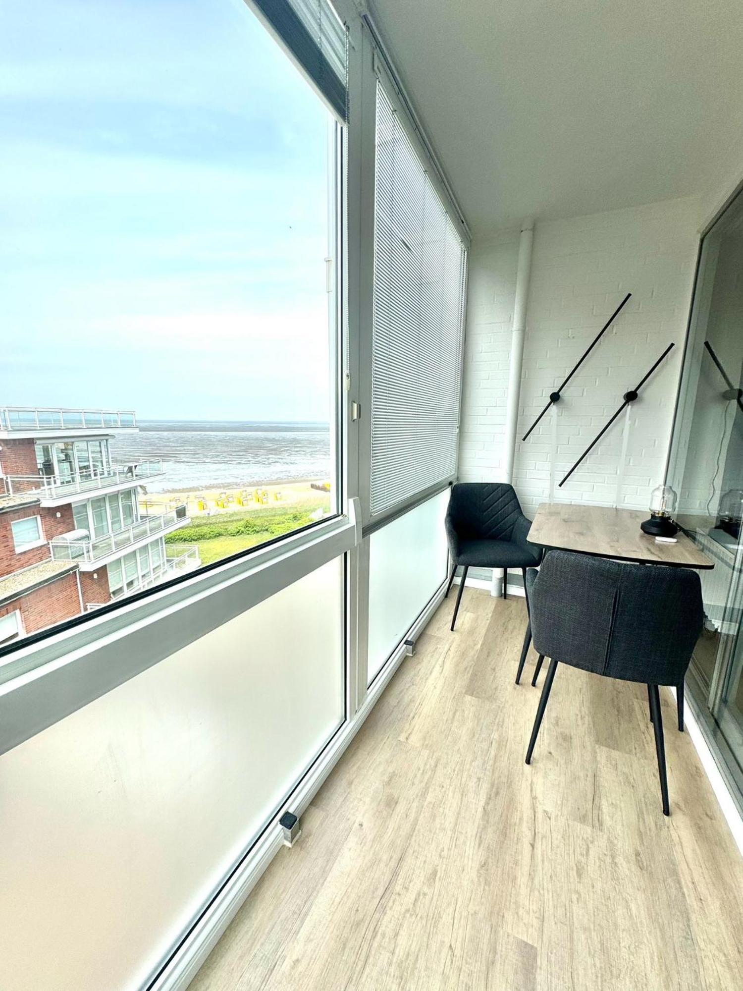 Traumhafte Ferienwohnung - Direkter Meerblick - 50M Zum Strand In Cuxhaven Duhnen In 1A Lage Im Haus Seehuette Ngoại thất bức ảnh